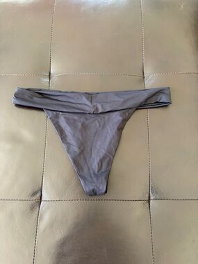Frankie's Bikinis Black Cheeky Bikini Bottom Medium